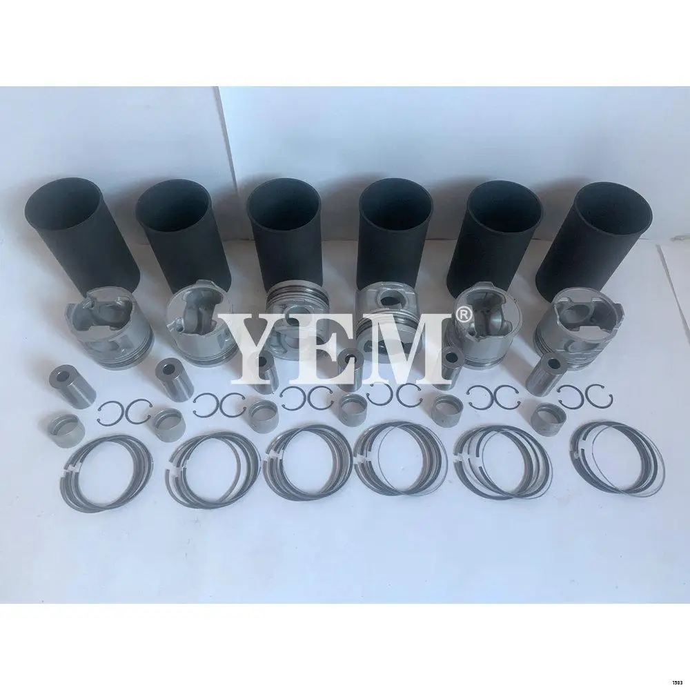 Cylinder Liner Kit For Isuzu 6WG1 Forklift Excavator Skid Steer Aftermarket Parts