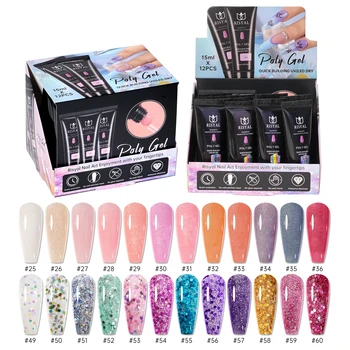 Wholesale New Innovations Good Price Polys Gel Set Sequin Glittering Extension Of Nails