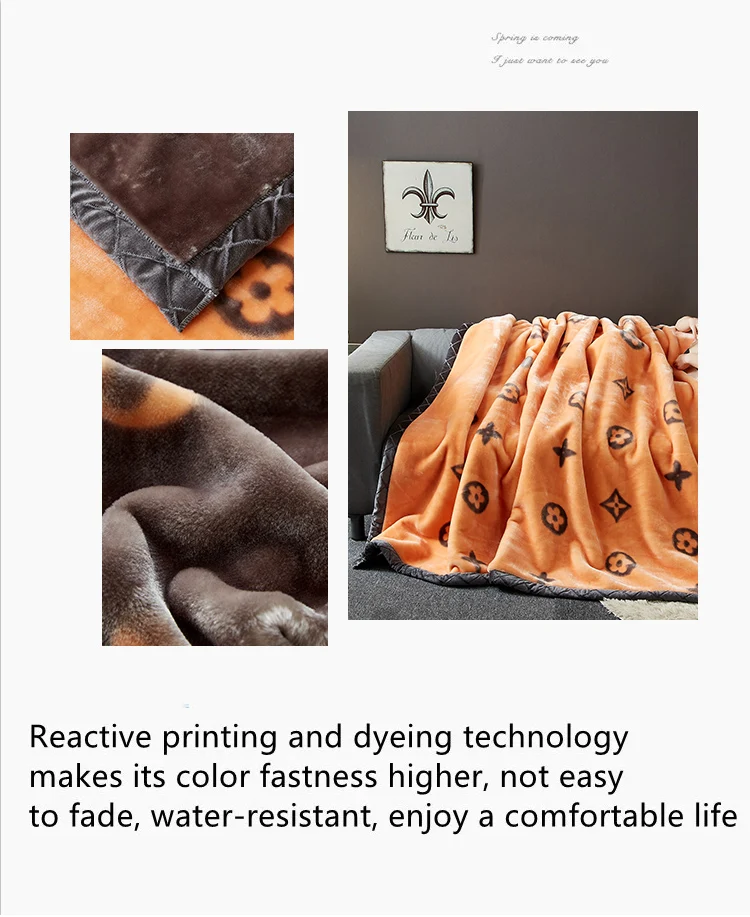 Super Soft Mink Korean Heavy Spanish Blanket Soft And Warm 2layer