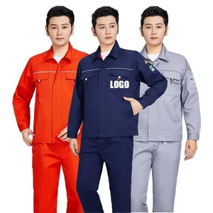 Anti-Static 35% Cotton Thick Yarn-dyed Twill Engineering Electrician & Maintenance Industrial Technician Mechanic Suits Workwear