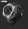 2 Silver Case Black Dial
