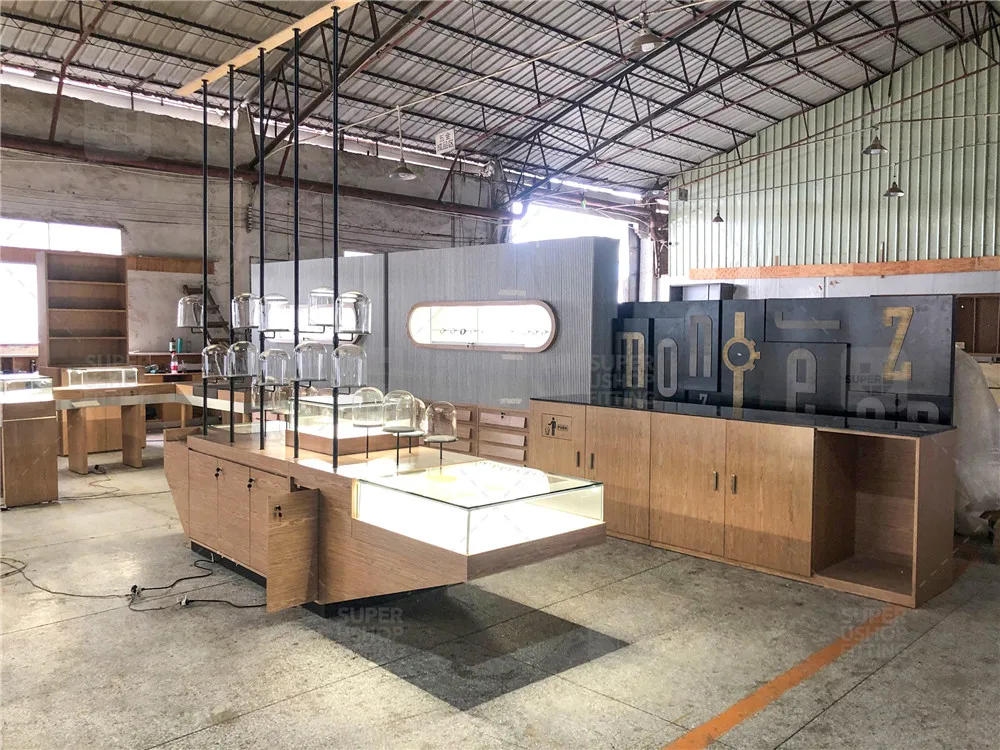 Custom Retail Luxury Brand Watches Store Kiosk Stand Watch Display  Furniture Shopping Mall Kiosk Design