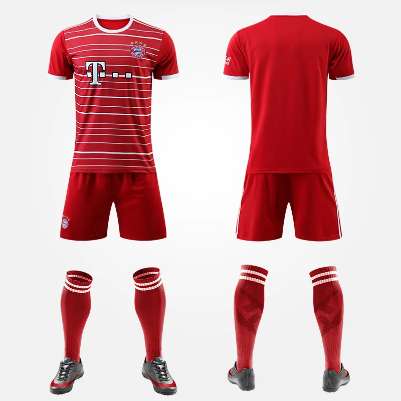 2223 Soccer Jersey Set Men Football Uniform Custom Soccer Jerseys Shirt Adult Child Football