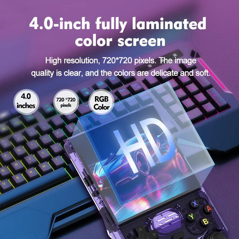 R40 Max Handheld Game Console, 3.5 Inch IPS Screen Open Source Linux System Handheld Emulator Console, 128G TF Card 2W Games 30 Emulators 4000mAh Battery Handheld Console R40 Max Handheld Game Console, 3.5 Inch IPS Screen Open Source Linux System Handheld Emulator Console, 128G TF Card 2W Games 30 Emulators 4000mAh Battery Handheld Console