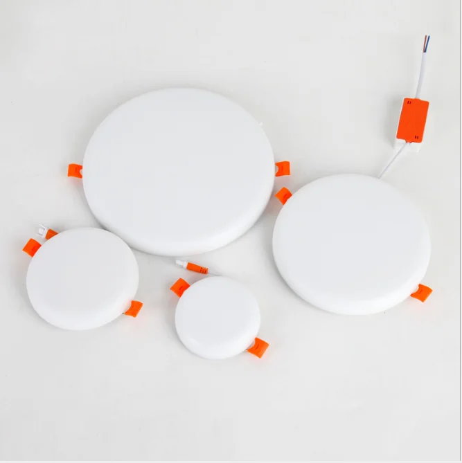 12w 18W 24W 6500K Indoor Frameless Recessed  Adjustable  Round LED Panel Light