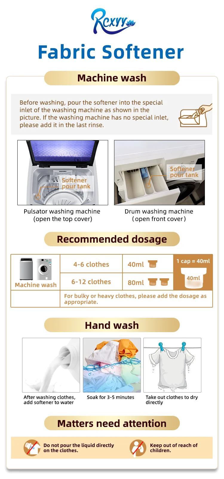 Factory OEM Skin-friendly Fresh Fragrance 1L Laundry Detergent Fabric Softener