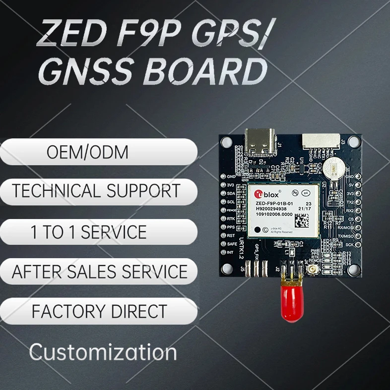 ZED-F9P GPS Module - Precision GNSS for Drones & Vehicles