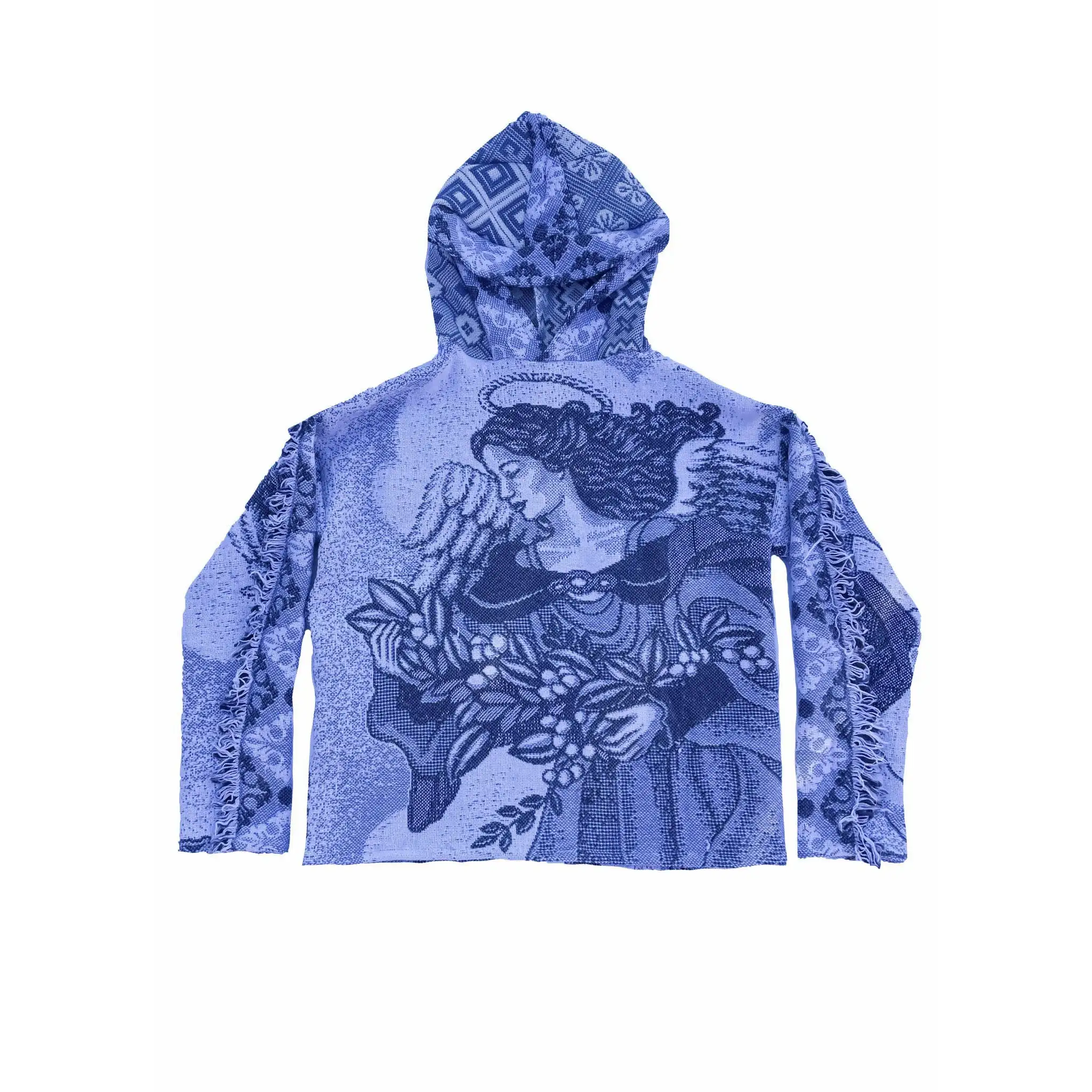 Oem Custom Hip Hop Streetwear Tapestry Clothing High Quality Heavy Oversized Printed Woven