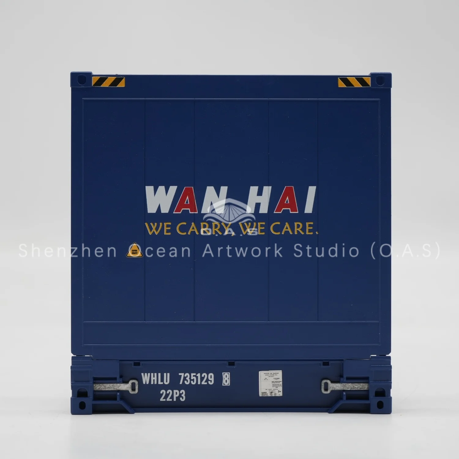 loas container model factory customized scale120 plastic crafts shipping boxes  wan hai flat rack container model-11