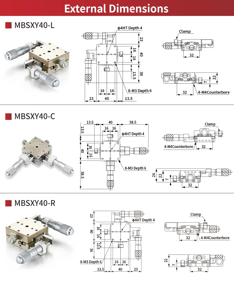 Manual Xy Axis Stages Linear Ball Guide Low Profile High Accuracy Stages Mm Buy Xy Linear