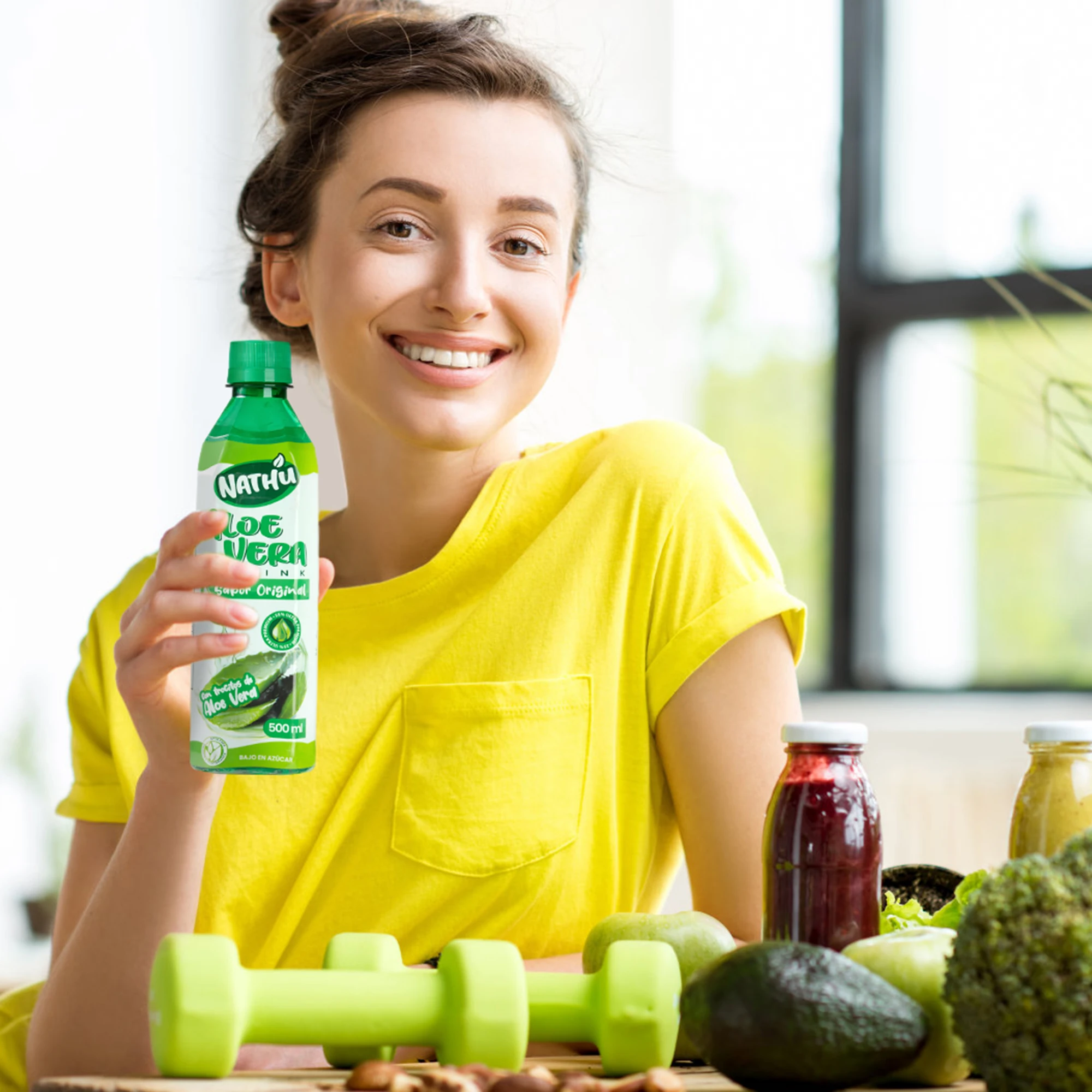 Bevanda all'aloe vera personalizzata con aromi naturali coreani da 500ML