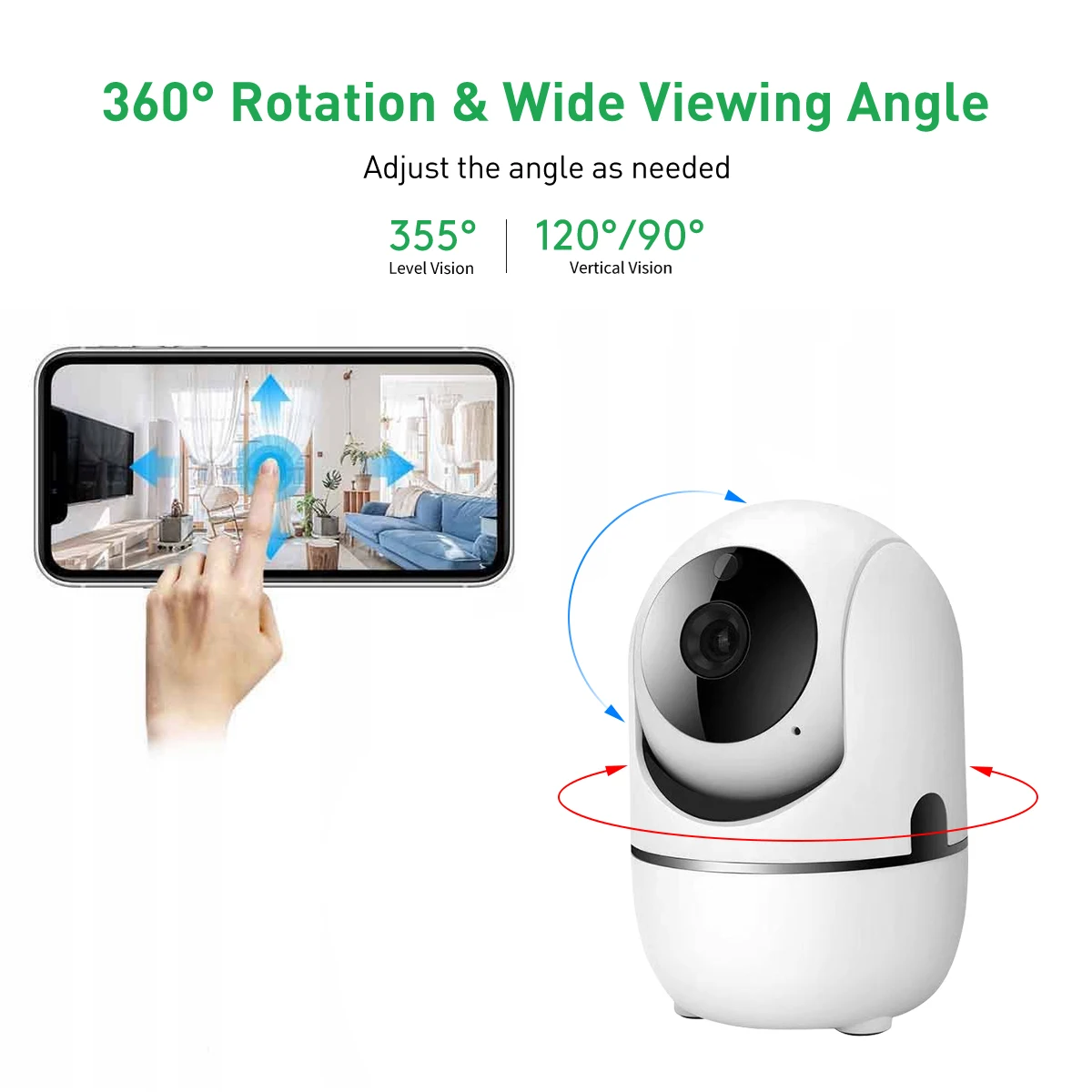 4mp indoor ptz wifi security camera hd cctv with night vision alarm storage motion detection tf card cloud-70