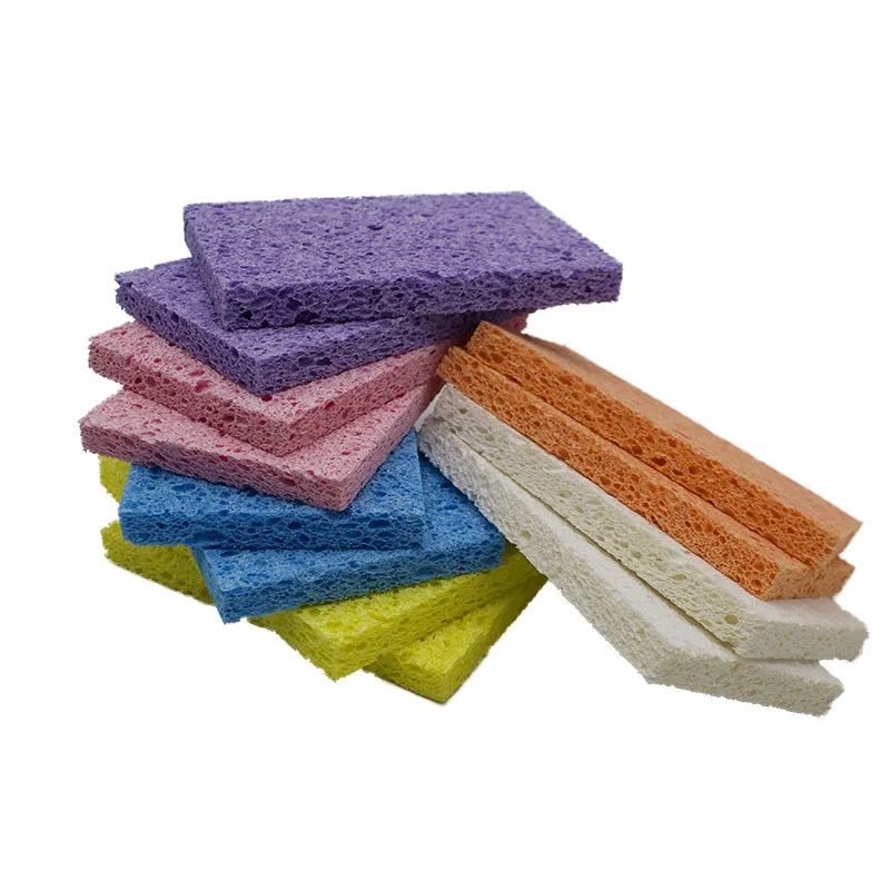 Волшебная Экологически чистая компрессионная целлюлозная губка кухонная для мытья посуды мойка