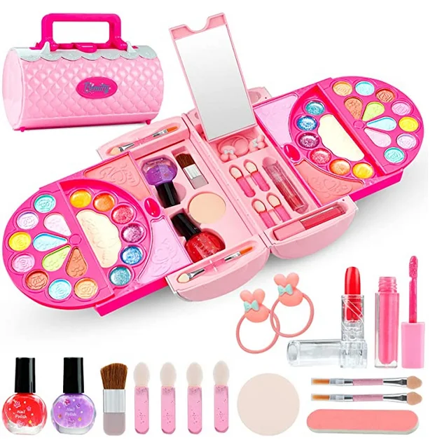 Meland Kids Makeup Kit - Girl Pretend Play Makeup & My First Purse Toy for  Toddler Gifts