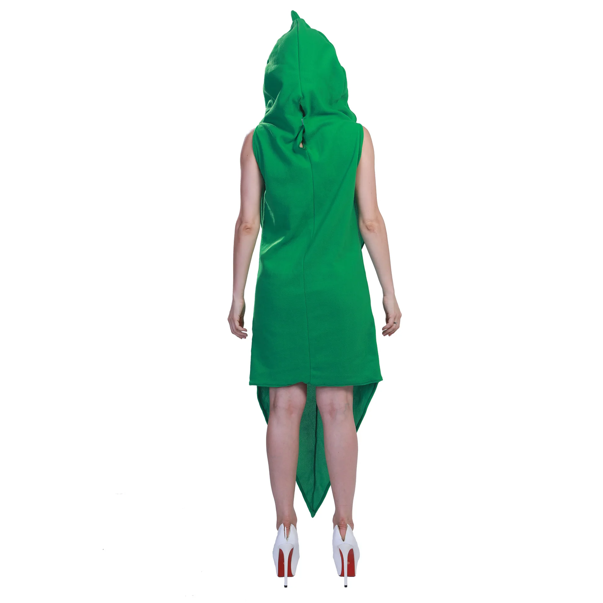 Green Pea Halloween Costume for Women | Funny Cosplay Outfit for Halloween  Parties | One Size Polyester Jumpsuit