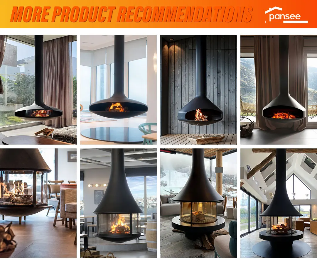 Electronic Charcoal Corner Fireplace, PANSEE, 360, 86% - detail 16