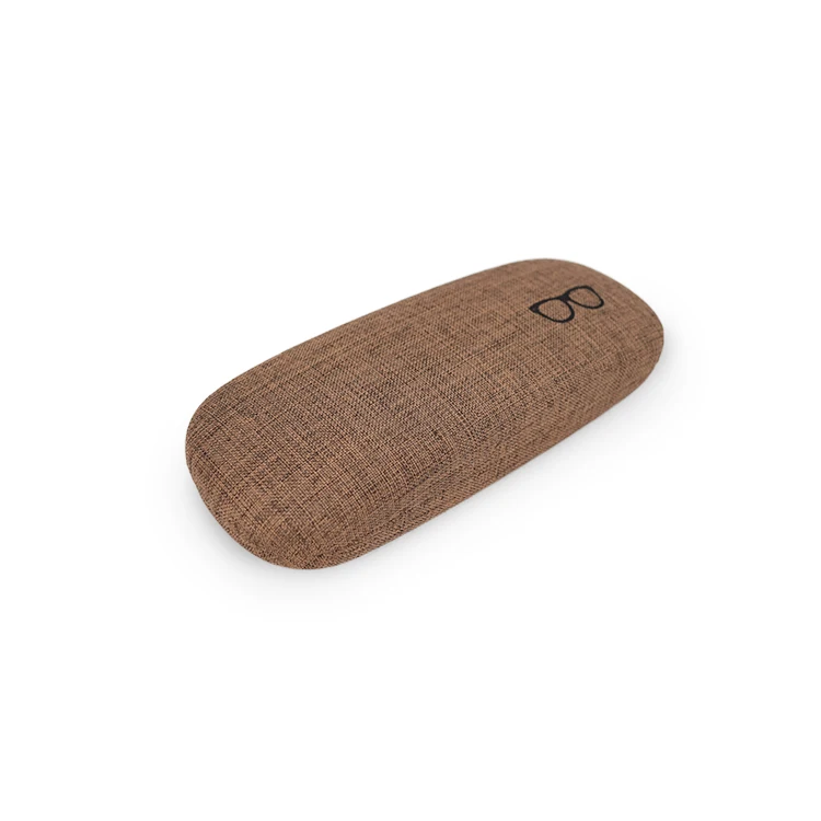 Wholesale Classic hard metal knit cloth eyeglasses cases silk screen logo glasses  case From m.