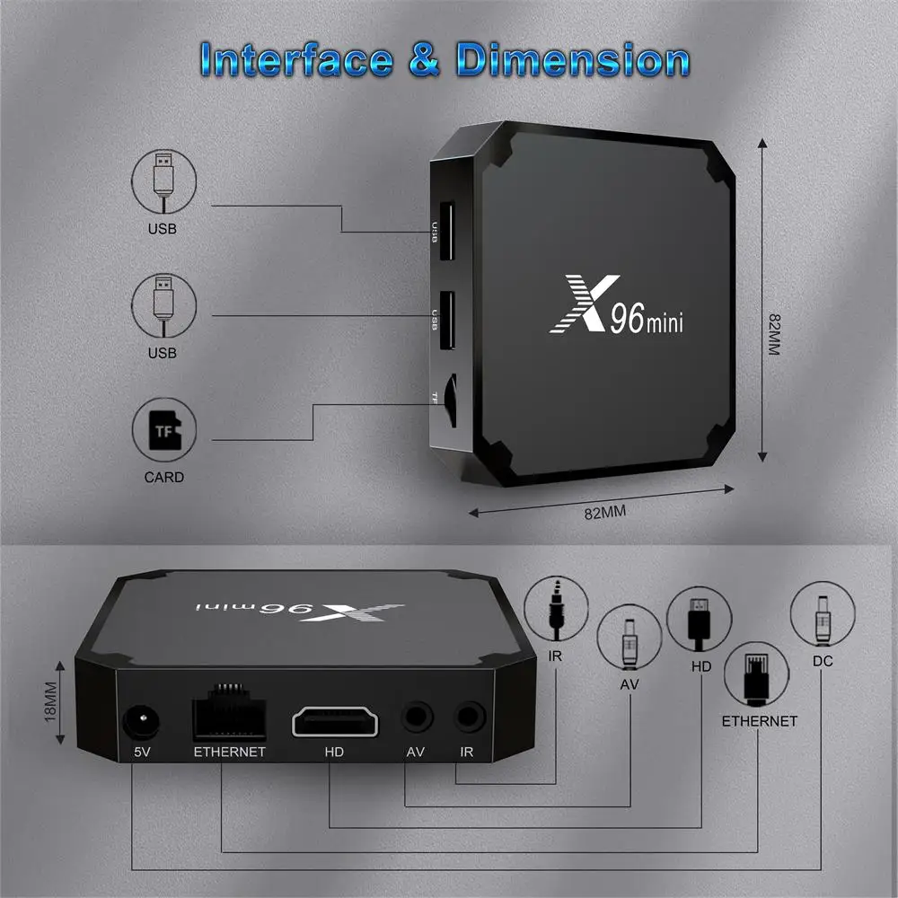 TV Boxes & Digital Media Players - X96Mini W2 Android 11.0 TV Box ...