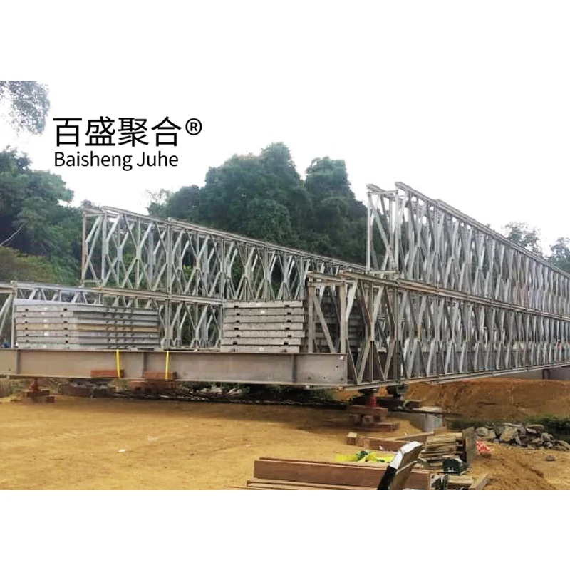 Prefabricated Easy Build Modular Truss Bridge Construction Compact 200 Steel Structures Bailey Suspension Bridge