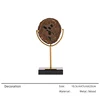 Artículo decorativo de madera dorada/10,5*7*22cm