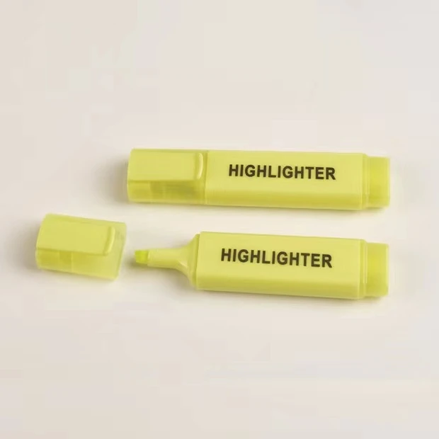 Custom Logo Colored Washable Ink Highlighter Pen Set Writing
