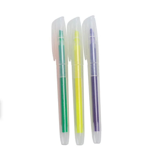 Custom Logo Fluorescent Highlighter Marker Cartoon Girls Squared Cute Highlighter Pen for Kids