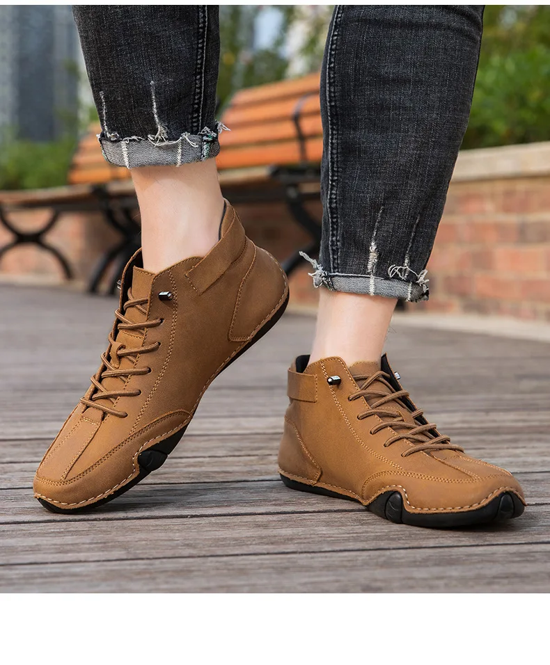 Hot Sale Casual Boots Winter Chukka Boot Men 's Shoes High-top Octopus ...