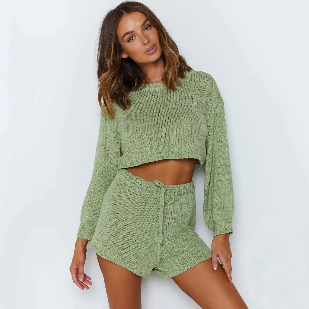 Women Sweaters Outfit Supplier Solid 