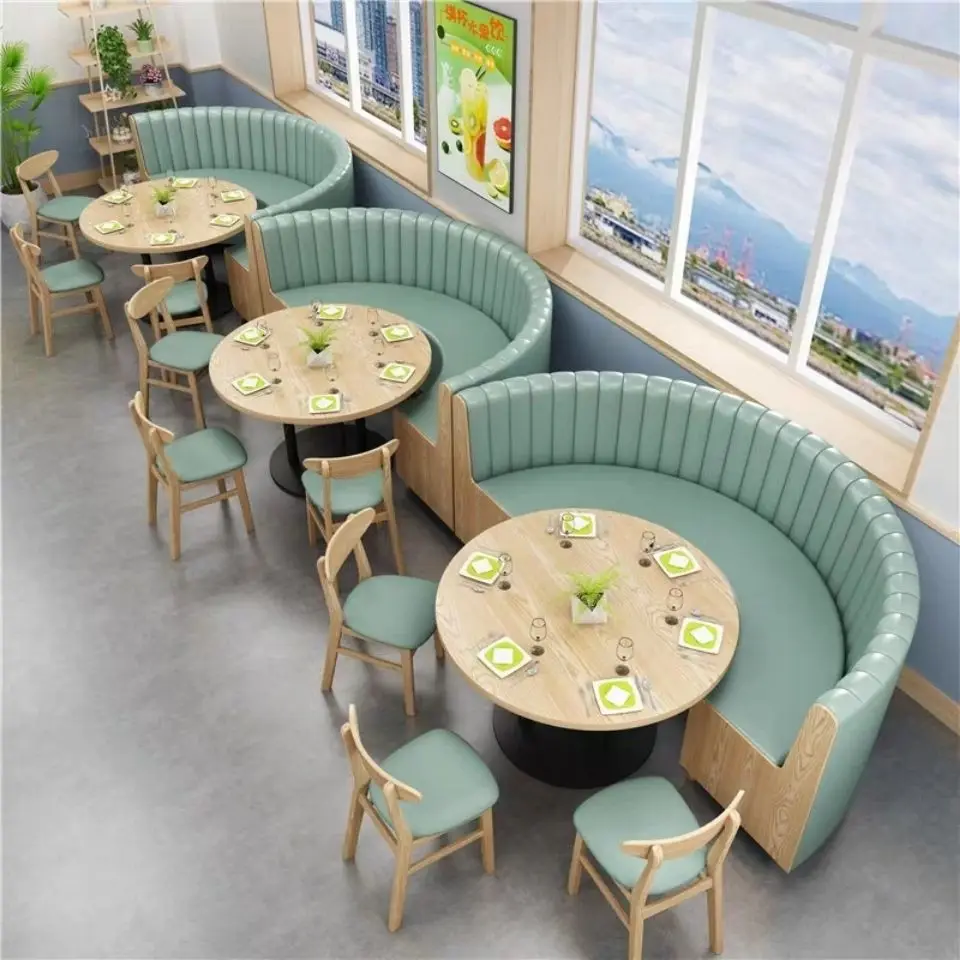 Leather Half Round Circle Booth For Restaurant - Buy Booth For ...