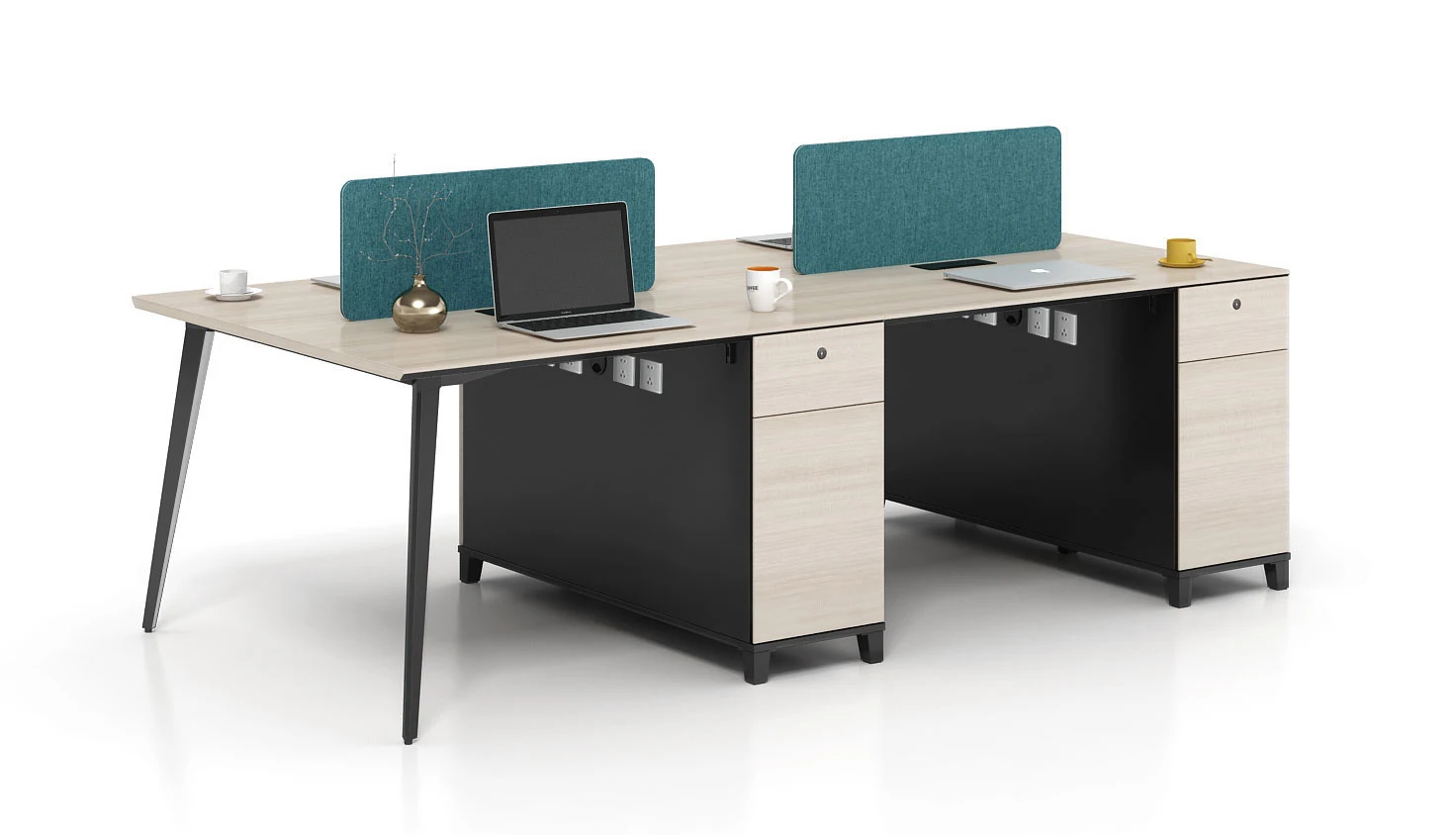 Modern Design Executive Office Desk 2 4 6 8 Staffs Workstation Desk Table Office Desk and Chair Set
