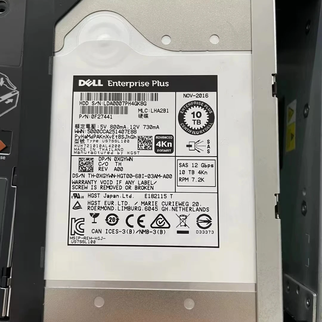 10TB 7.2K SAS 3.5
