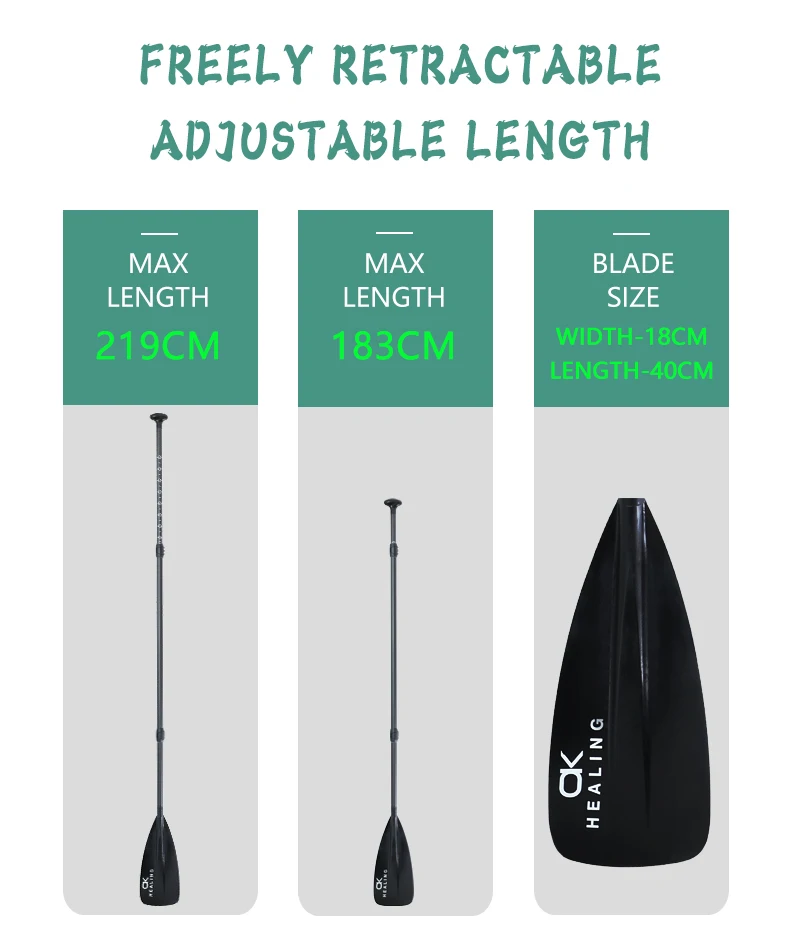 Brand New Fiberglass NYLON SUP Paddle Accessory Inflatable Stand Up Paddle Surf Carbon Fiber Shaft