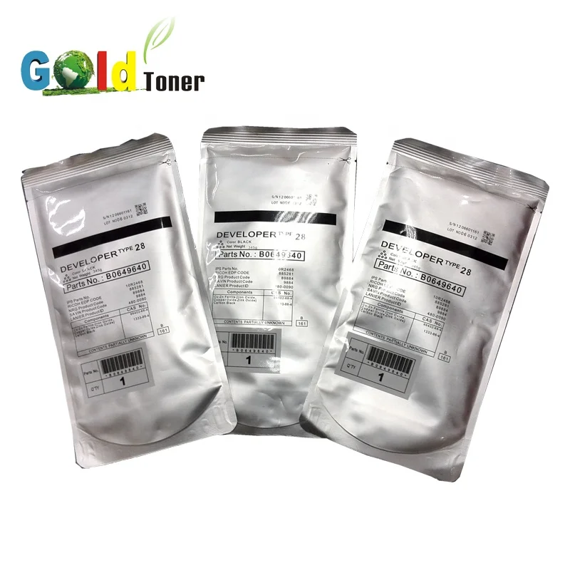 High Quality 345g Black Color Developer Type 28 For Ricoh 1015 2015 ...