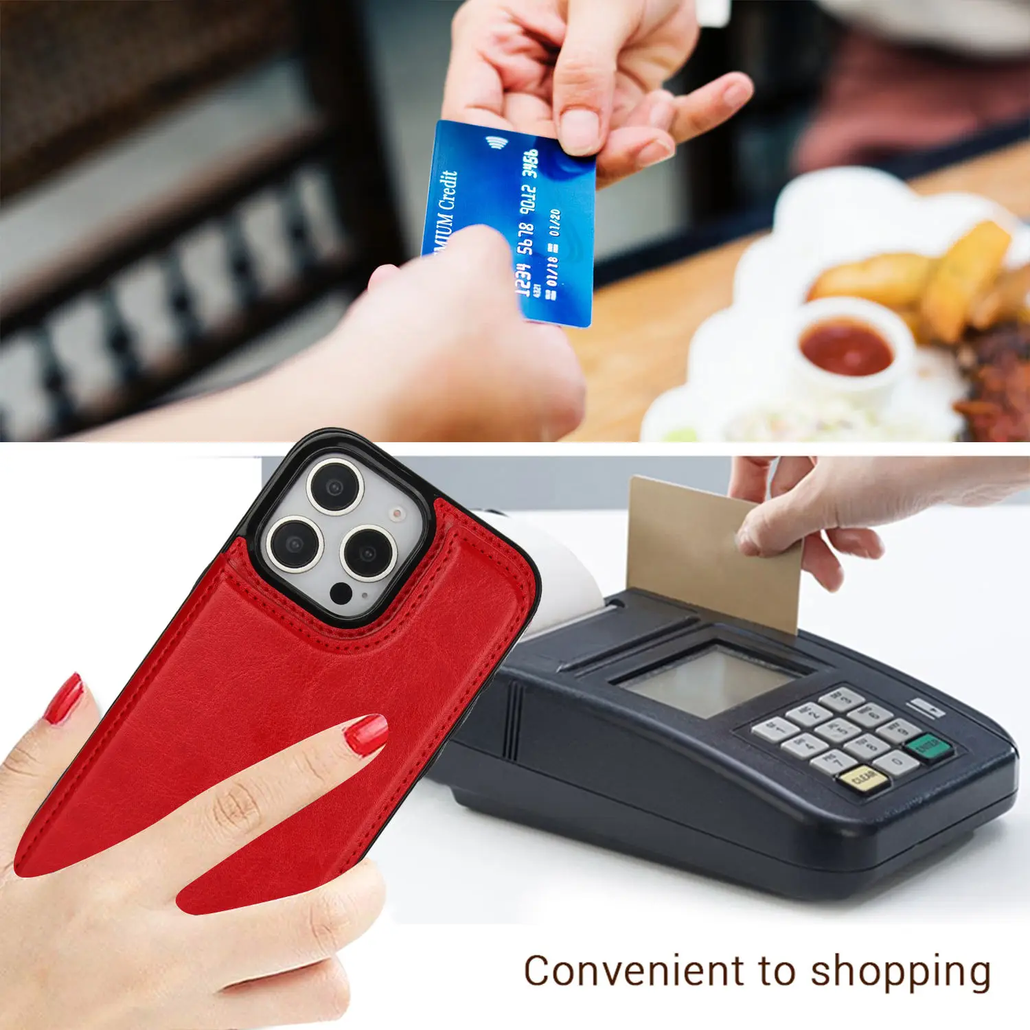 product retro style magnetic pu leather wallet phone case with card slot business holder for iphone 16 15  14 pro max leather cover-2