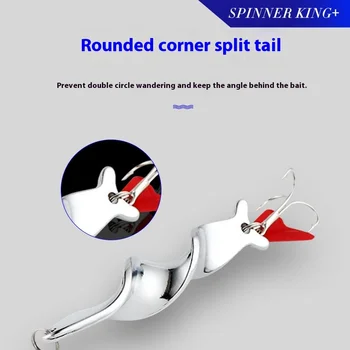 High-Speed Spiral Long-Cast 10g Metal Bait King 142128 Fishing Lure Spinner Hard Baits for Live Bait Cross-Border E-Commerce – Metal Jig – view 5