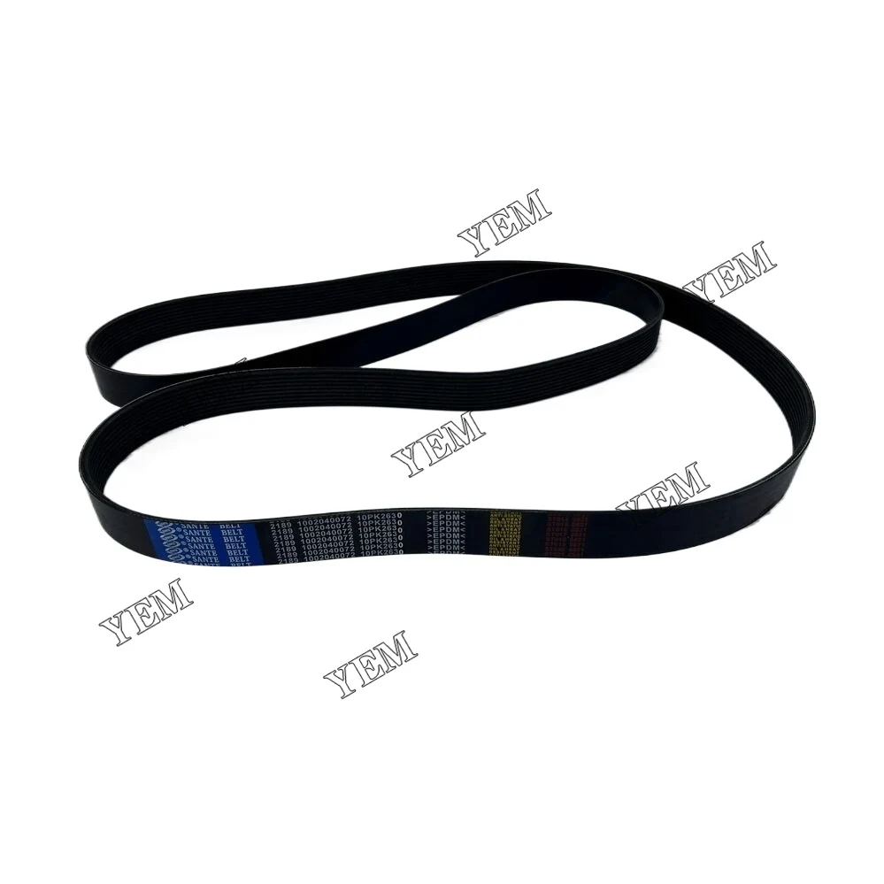 D13 Fan Belt 1002040072 10PK2630 for Volvo Engine Rebuild Kit Aftermarket Parts for Volvo Fan Belt