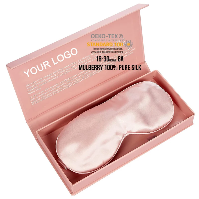 3d Contoured Cup Sleeping Silk Eye Mask Blindfold Soft Comfort Eye