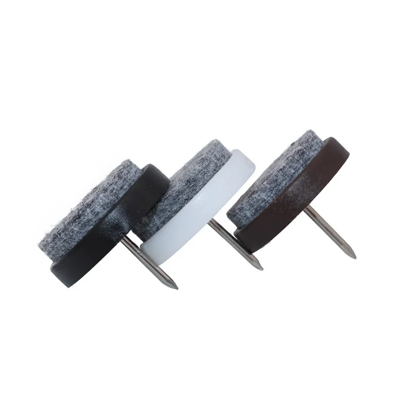 Felt Pads Glide Chair Table Wood Leg Protector Feet Nail-on Slider Glide Pad Furniture Felt Pad With Nail