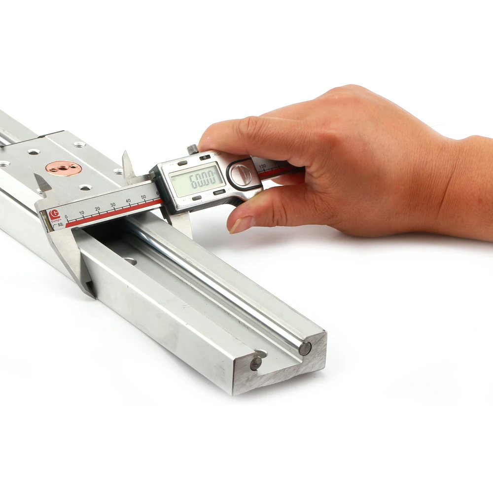 60mm Width Built in Double 8mm Axis Linear Guide Rail Locking 3 4 5 Wheels tracker Roller Slide Aluminum Profile SGR20 SGB20