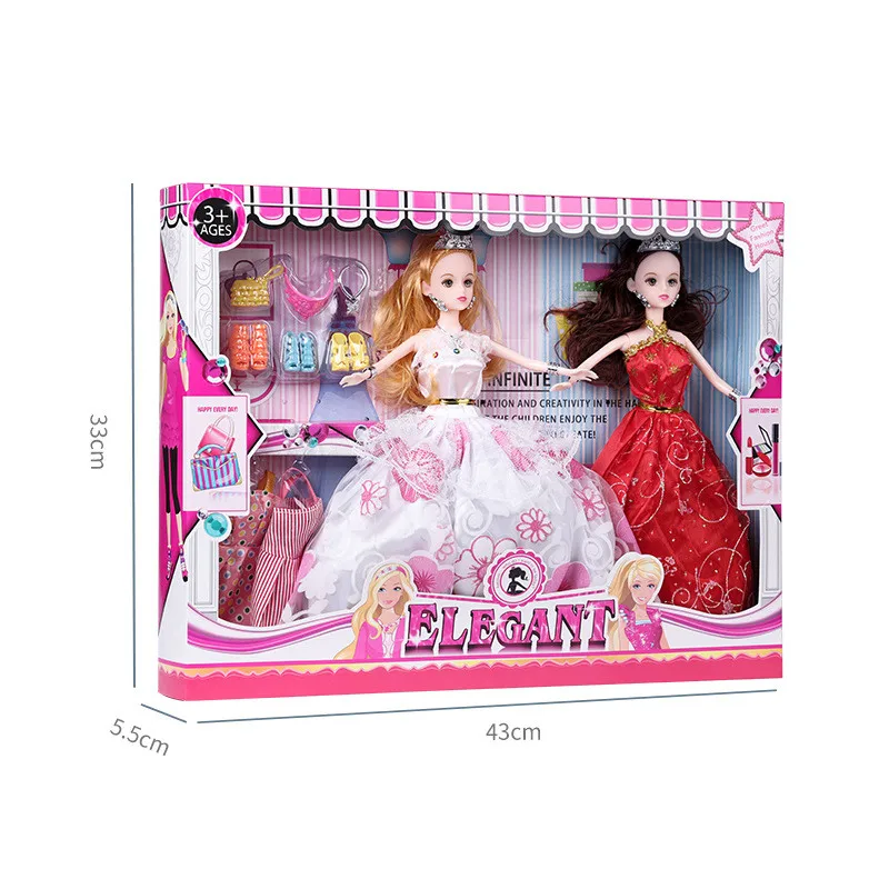 1:6 .Barbie dolls. Gift boxes and bags set. PARIS