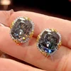 Black and gray earrings