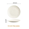 Assiette plate de 9 pouces