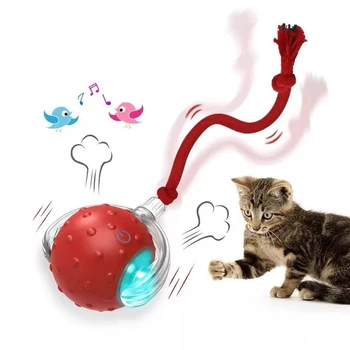 Lynpet Bird Sound Chirping Motion Activate Electric Smart Self-Rolling Interactive Cat Toys Ball