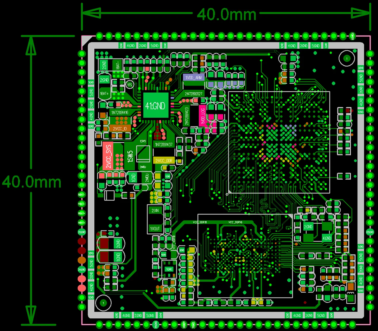 RK3128 Quad-Core Cortex-A7 Core Board - High Performance