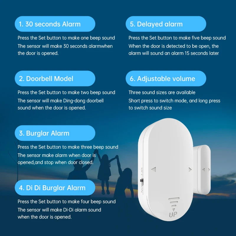 House Anti Theft Door and Window Security Smart Alarm Magnetic Window Motion Sensor Door Alarm
