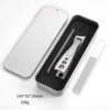 Silver Bevel mouth with glass file box packing