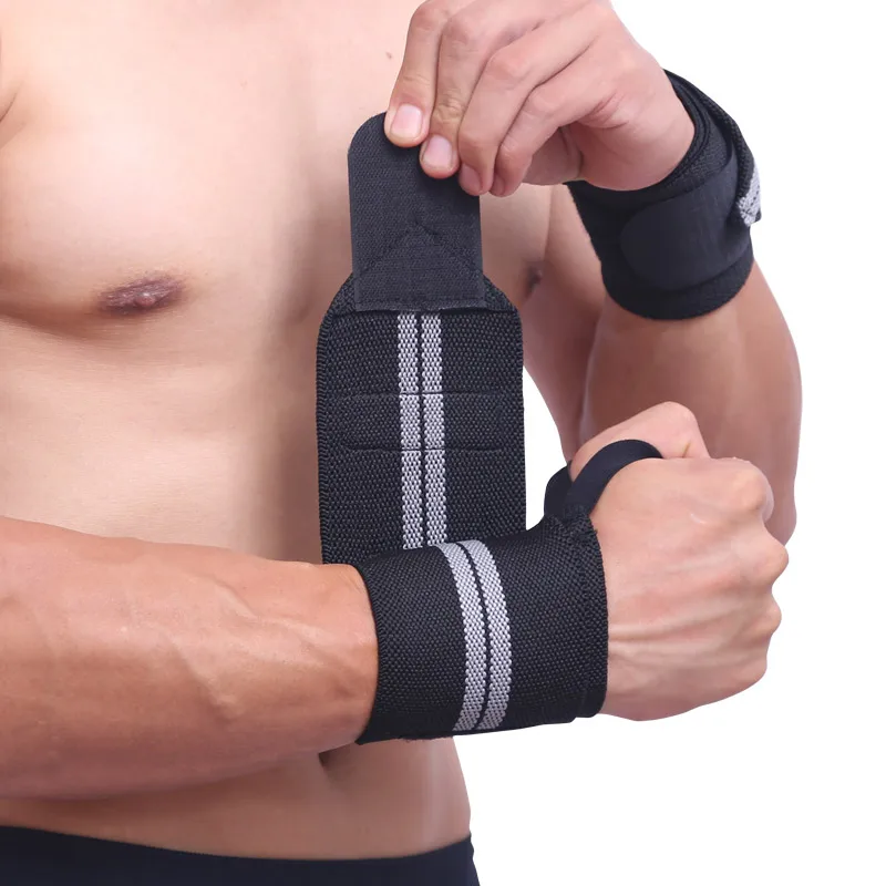 Aolikes Adjustable Elastic Wristbands Supports With Thumb Loop for Sports Wrist Protectors for Men and Women