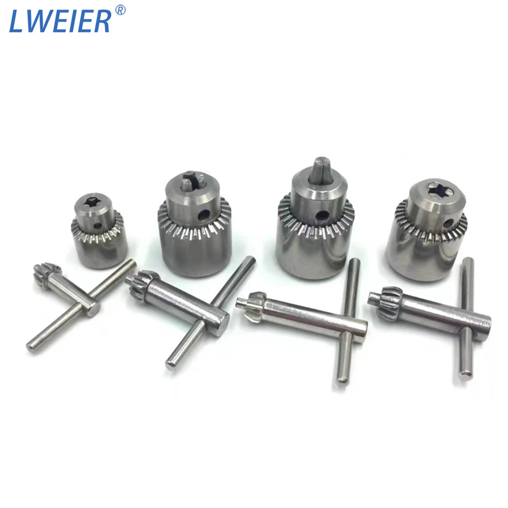 China High Precision Key Type 0.6-6mm 3/8-24UNF Stainless Steel Drill Chuck