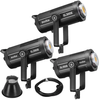 Godox SL150III SL200III SL300III LED Video Light 150W Bowens Mount Daylight Balanced 5600K 2.4G Wireless X Systemfor Interview