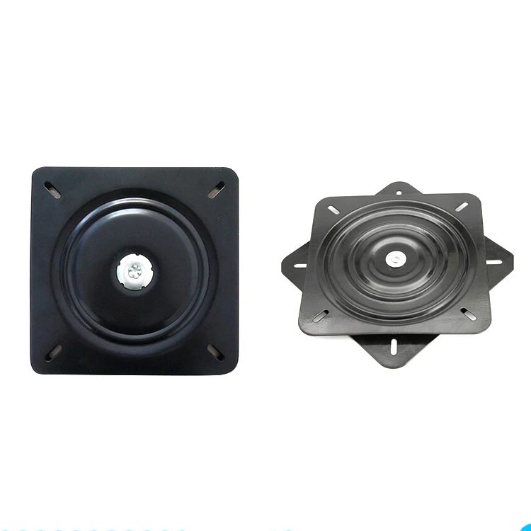 360 Degree Rotation Tables Chairs Swivel Plate Black With Steel Ball Bearings Bar Stool Lazy Susan Turntable Base